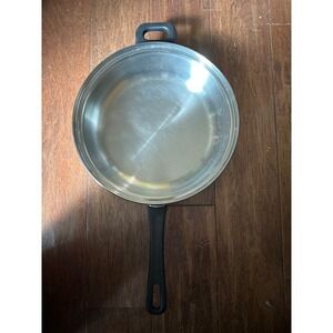 Vintage Stainless Steel Windsor 11" Frying Pan Skillet Cookware‎